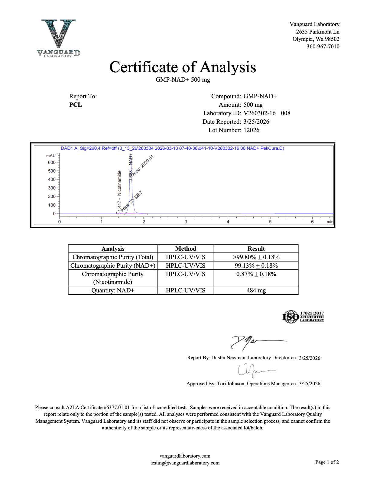 V260302-16 GMP-NAD-500mg Report 008
